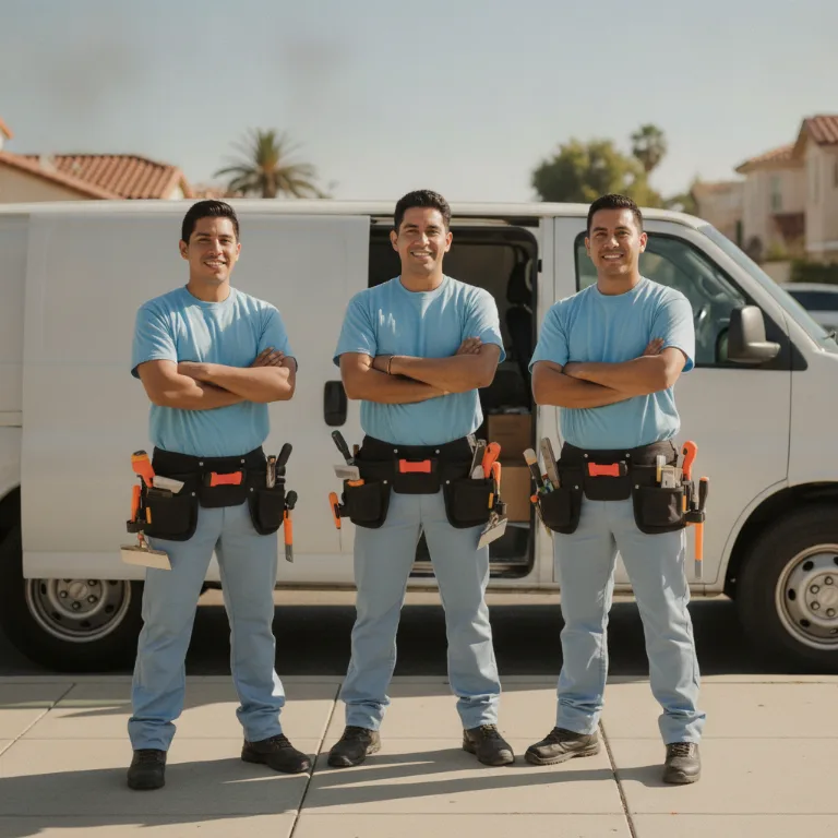 Ladrilhador equipe em Ipiranga